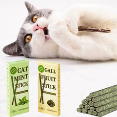 6PCS Natural Cat Mint Sticks Cat Catnip Chews Toys