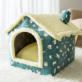 Soft Cat Winter House Enclosed Pet Tent