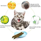 6PCS Natural Cat Mint Sticks Cat Catnip Chews Toys