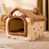 Soft Cat Winter House Enclosed Pet Tent