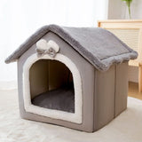 Soft Cat Winter House Enclosed Pet Tent