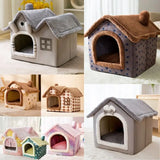 Soft Cat Winter House Enclosed Pet Tent