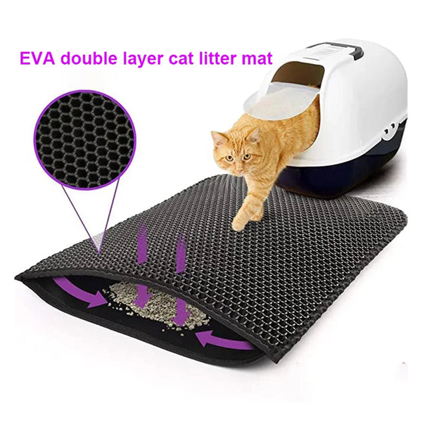 Waterproof EVA Double Layer Cat Litter Mat