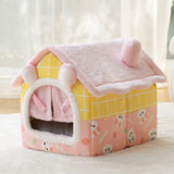 Soft Cat Winter House Enclosed Pet Tent