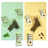 6PCS Natural Cat Mint Sticks Cat Catnip Chews Toys