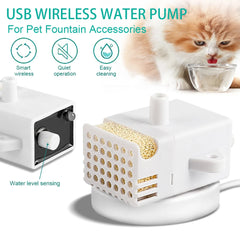 USB Wireless Water Pump Cat Fountain