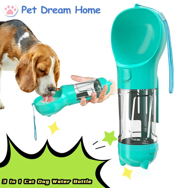 3 In 1 Multifunctional Portable Water Bottle Food Feeder